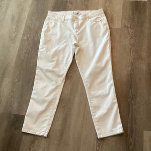 Liz Claiborne White Crop Jeans Sz-14